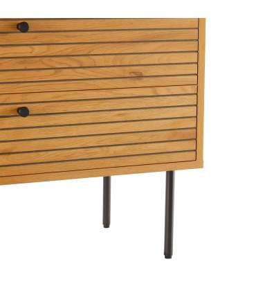 Kummut LINE 80x40xH85cm, tammedekooriga melamiin