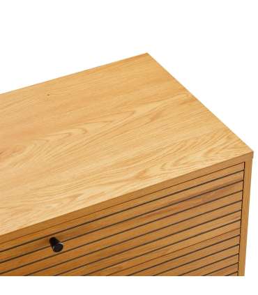 Kummut LINE 80x40xH85cm, tammedekooriga melamiin