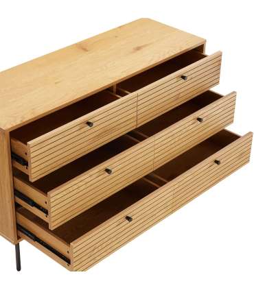 Kummut LINE 120x40xH75cm, tammedekooriga