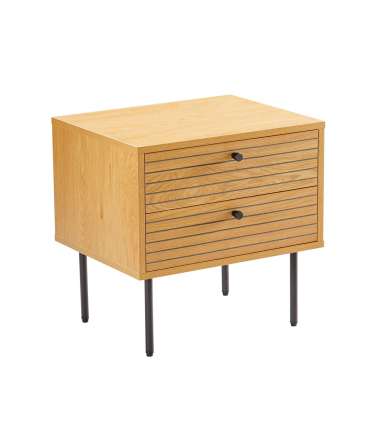 Öökapp LINE 2-sahtliga 50x40xH50cm, tammedekooriga melamiin