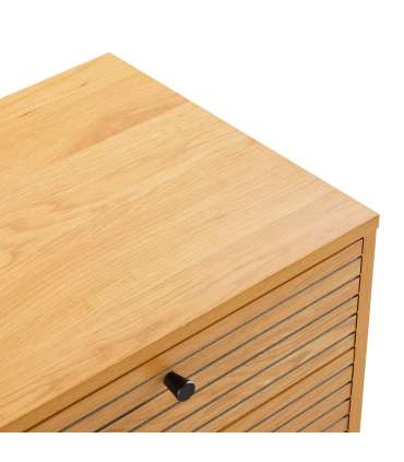 Öökapp LINE 2-sahtliga 50x40xH50cm, tammedekooriga melamiin