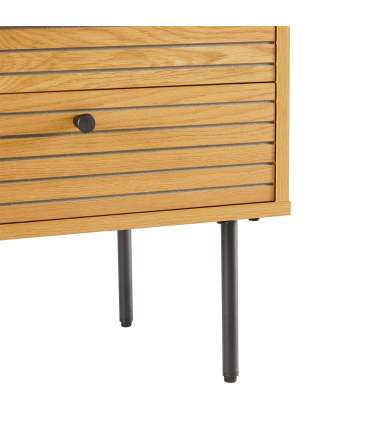 Öökapp LINE 2-sahtliga 50x40xH50cm, tammedekooriga melamiin