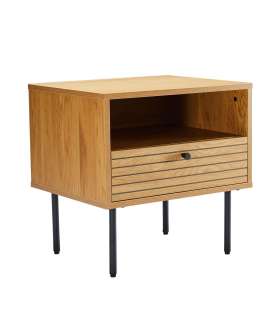 Öökapp LINE 50x40xH50cm, tammedekooriga melamiin