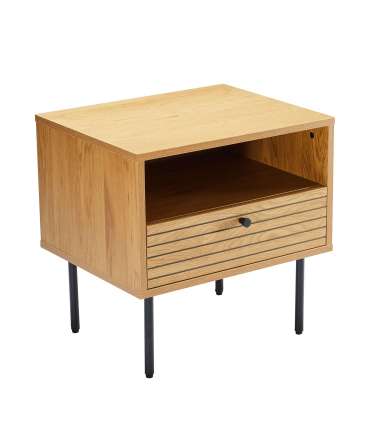 Öökapp LINE 50x40xH50cm, tammedekooriga melamiin