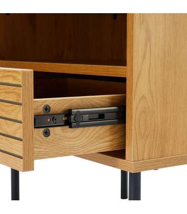 Öökapp LINE 50x40xH50cm, tammedekooriga melamiin