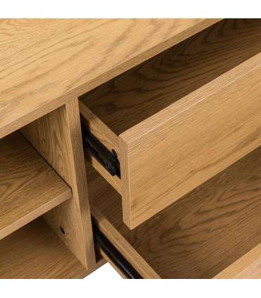 TV laud SACHA 180x40xH43cm, tammedekooriga melamiin