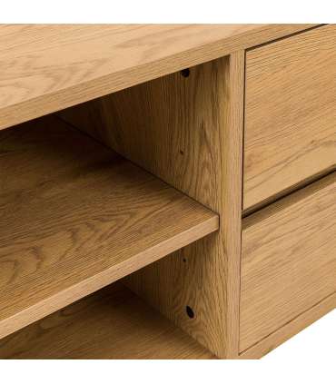 TV laud SACHA 180x40xH43cm, tammedekooriga melamiin