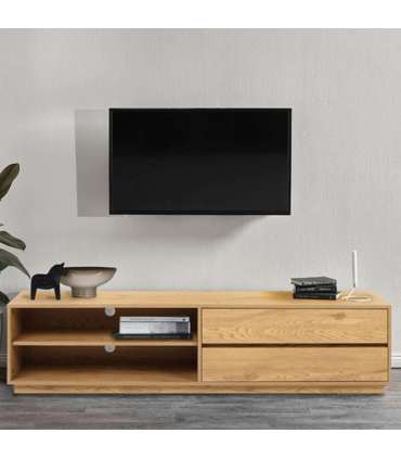 TV laud SACHA 180x40xH43cm, tammedekooriga melamiin