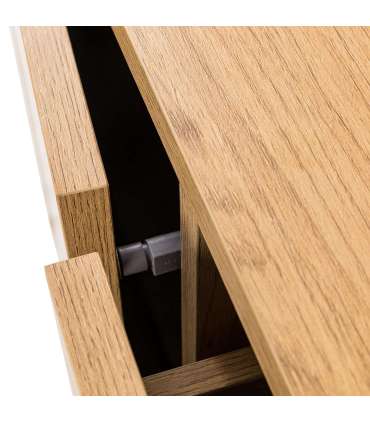 Kummut SACHA 160x40xH74cm, tammedekooriga melamiin