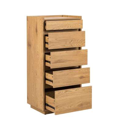 Kummut SACHA 50x40xH109cm, tammedekoorig