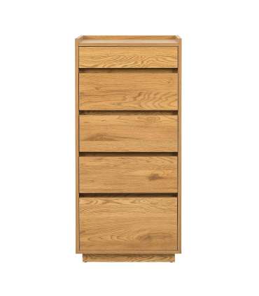 Kummut SACHA 50x40xH109cm, tammedekooriga melamiin