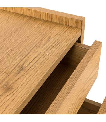 Kummut SACHA 50x40xH109cm, tammedekooriga melamiin