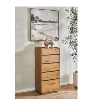 Kummut SACHA 50x40xH109cm, tammedekoorig