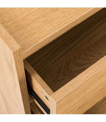 Kummut SACHA 120x40xH80cm, tammedekooriga melamiin