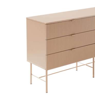 Kummut SEQUENCE 158x40xH83cm, cappuccino