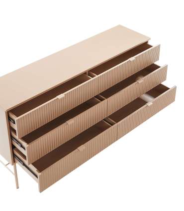 Kummut SEQUENCE 158x40xH83cm, cappuccino