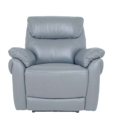 Tugitool BOWEN elektriline recliner 95x86xH102cm, hallikasbeež naturaalne nahk