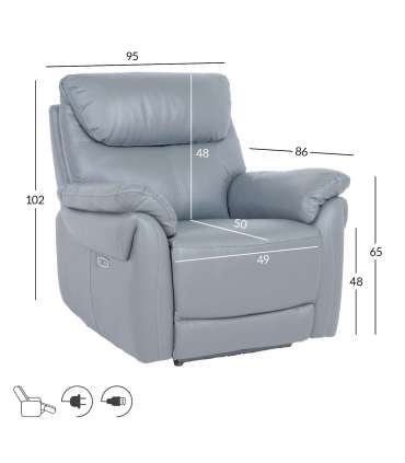 Tugitool BOWEN elektriline recliner, hal