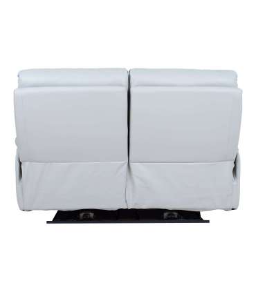 Diivan BOWEN 2-kohaline elektriline recliner 150x86xH102cm, hallikasbeež naturaalne nahk