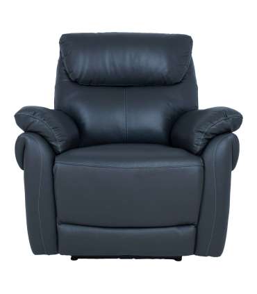 Tugitool BOWEN elektriline recliner 95x86xH102cm, tumehall naturaalne nahk