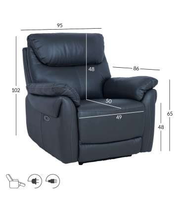 Tugitool BOWEN elektriline recliner, tum