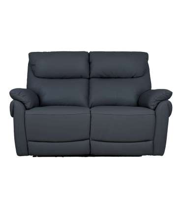 Diivan BOWEN 2-kohaline elektriline recliner 150x86xH102cm, tumehall naturaalne nahk