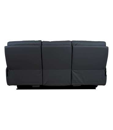 Diivan BOWEN 3-kohaline elektriline recliner 206x86xH102cm, tumehall naturaalne nahk