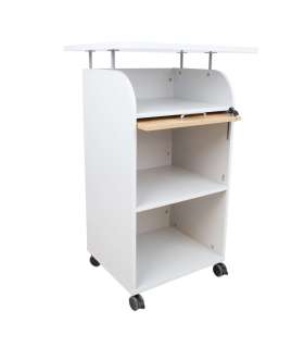 Mobiilne kapp ERGO 70x63xH113,5cm, hallikasvalge, mööbliplaat