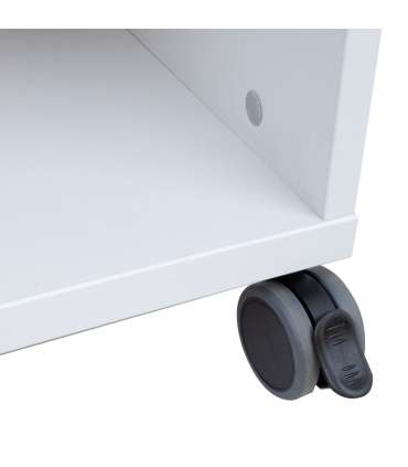 Mobiilne kapp ERGO 70x63xH113,5cm, hallikasvalge, mööbliplaat