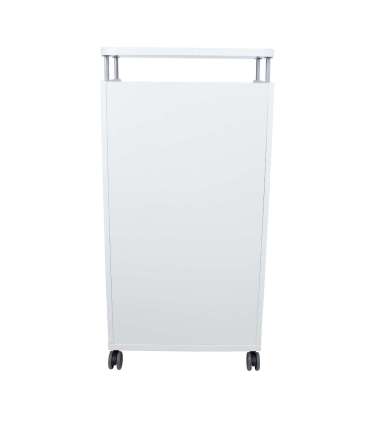 Mobiilne kapp ERGO 56x47xH113,5cm, hallikasvalge, mööbliplaat