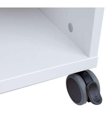 Mobiilne kapp ERGO 56x47xH113,5cm, hallikasvalge, mööbliplaat