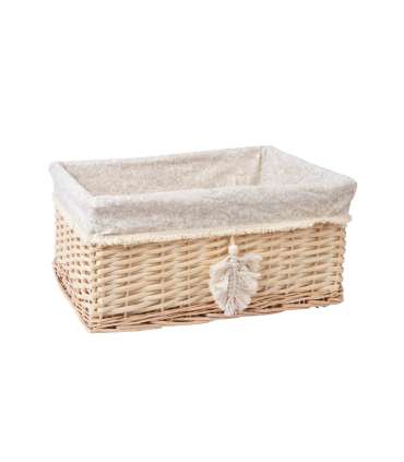 Korv WILLI TASSEL 42x32xH19cm