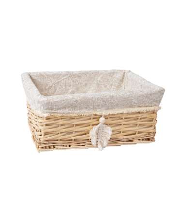 Korv WILLI TASSEL 40x31xH17cm