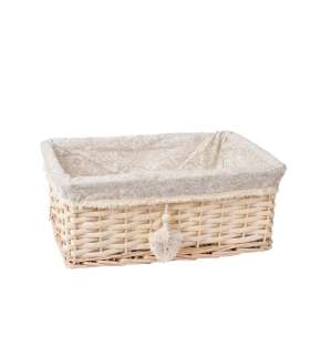 Korv WILLI TASSEL 43x30xH18cm