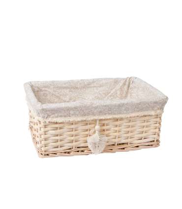 Korv WILLI TASSEL 43x30xH18cm