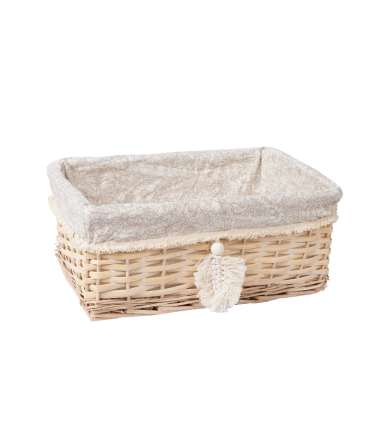 Korv WILLI TASSEL 38x25xH16cm