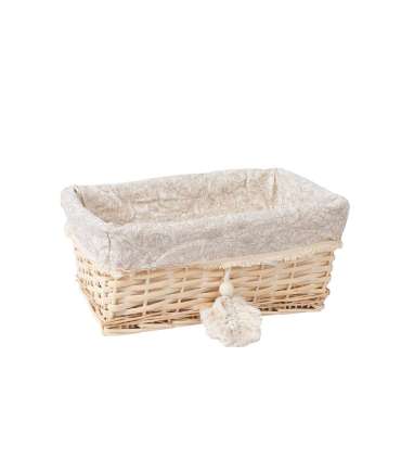 Korv WILLI TASSEL 33x20xH14cm