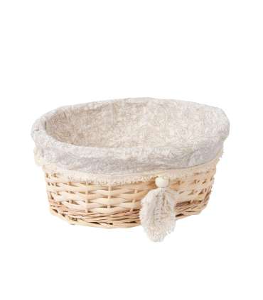 Korv WILLI TASSEL 30x23xH13cm