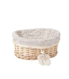 Korv WILLI TASSEL 18x16xH12cm