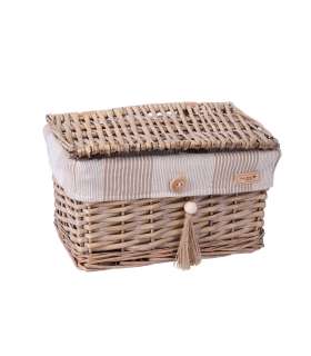 Korv WILLI STRIPE kaanega 30x20xH18cm