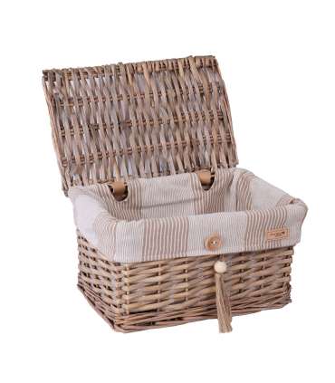 Korv WILLI STRIPE kaanega 30x20xH18cm