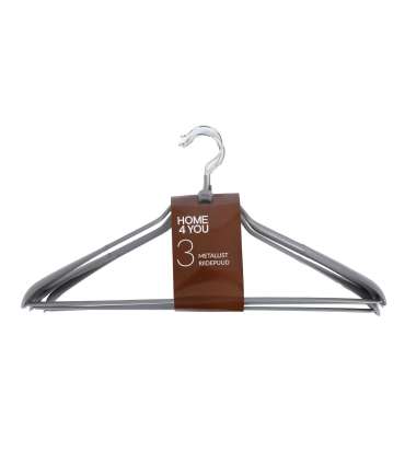 Riidepuud 3tk/komplektis, metall, hall PVC