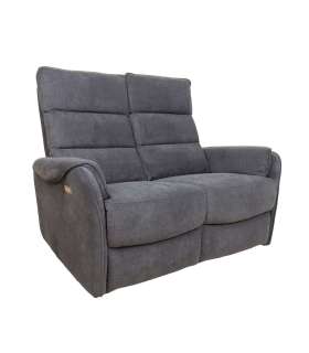 Diivan BOWERS 2-kohaline elektriline recliner 135x98xH109cm, sinakashall