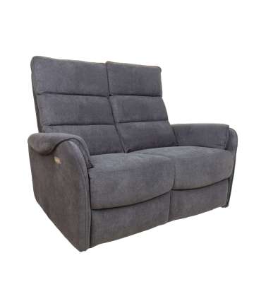 Diivan BOWERS 2-kohaline elektriline recliner 135x98xH109cm, sinakashall