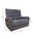 Diivan BOWERS 2-kohaline elektriline recliner 135x98xH109cm, sinakashall
