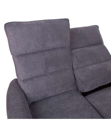 Diivan BOWERS 2-kohaline elektriline recliner 135x98xH109cm, sinakashall