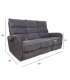 Diivan BOWERS 3-kohaline elektriline recliner 187x98xH109cm, sinakashall
