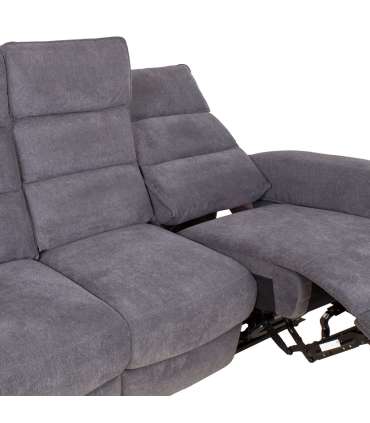 Diivan BOWERS 3-kohaline elektriline recliner 187x98xH109cm, sinakashall