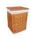 Pesukorv MAX-1, 44x39xH59cm, helepruun punutis, pitsiga kangas