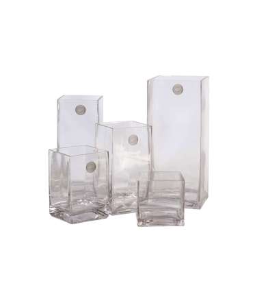 Vaas IN HOME 10x10xH15cm, läbipaistev klaas